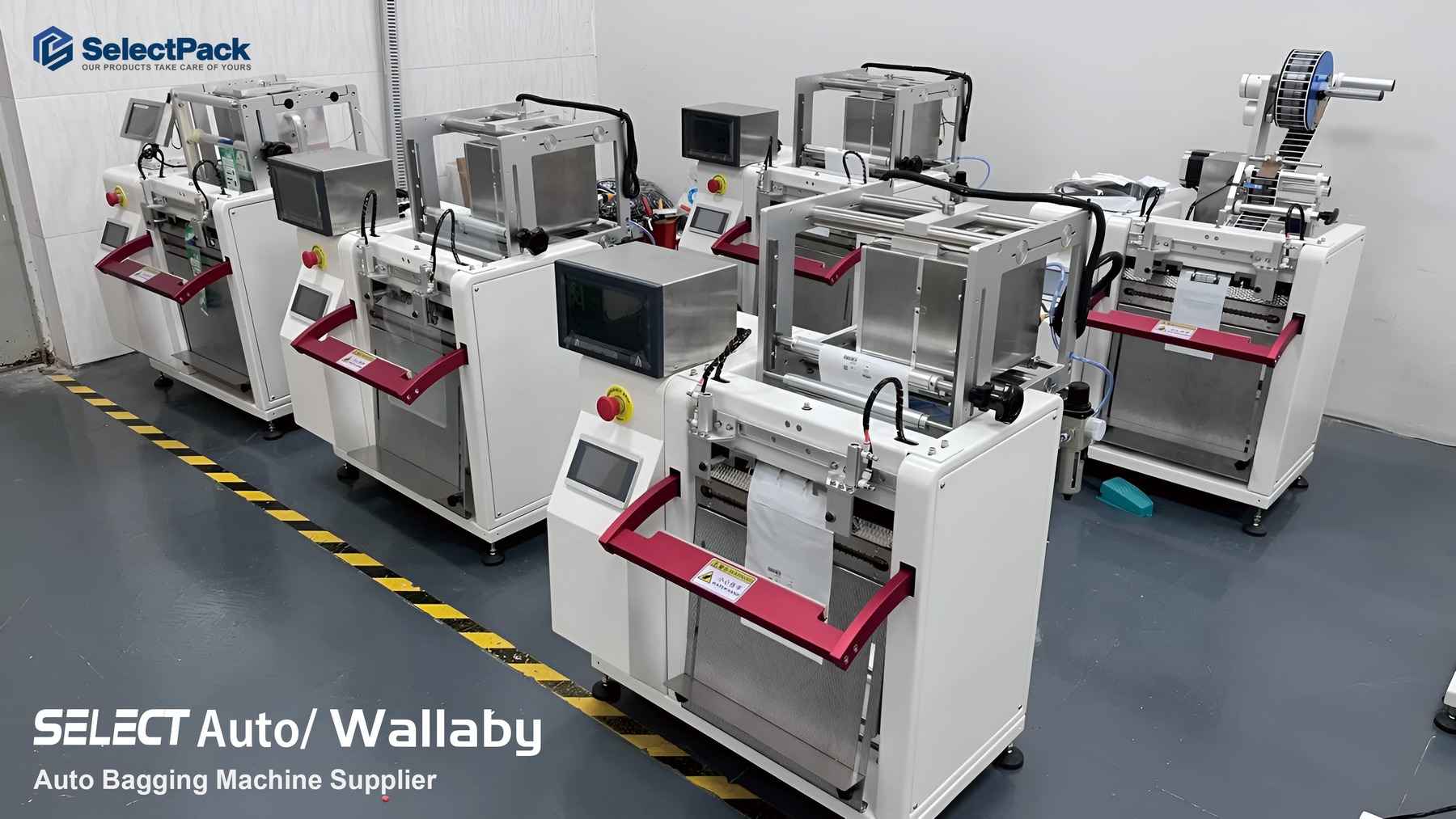 SELECTAuto Wallaby — bagging machines on the floor